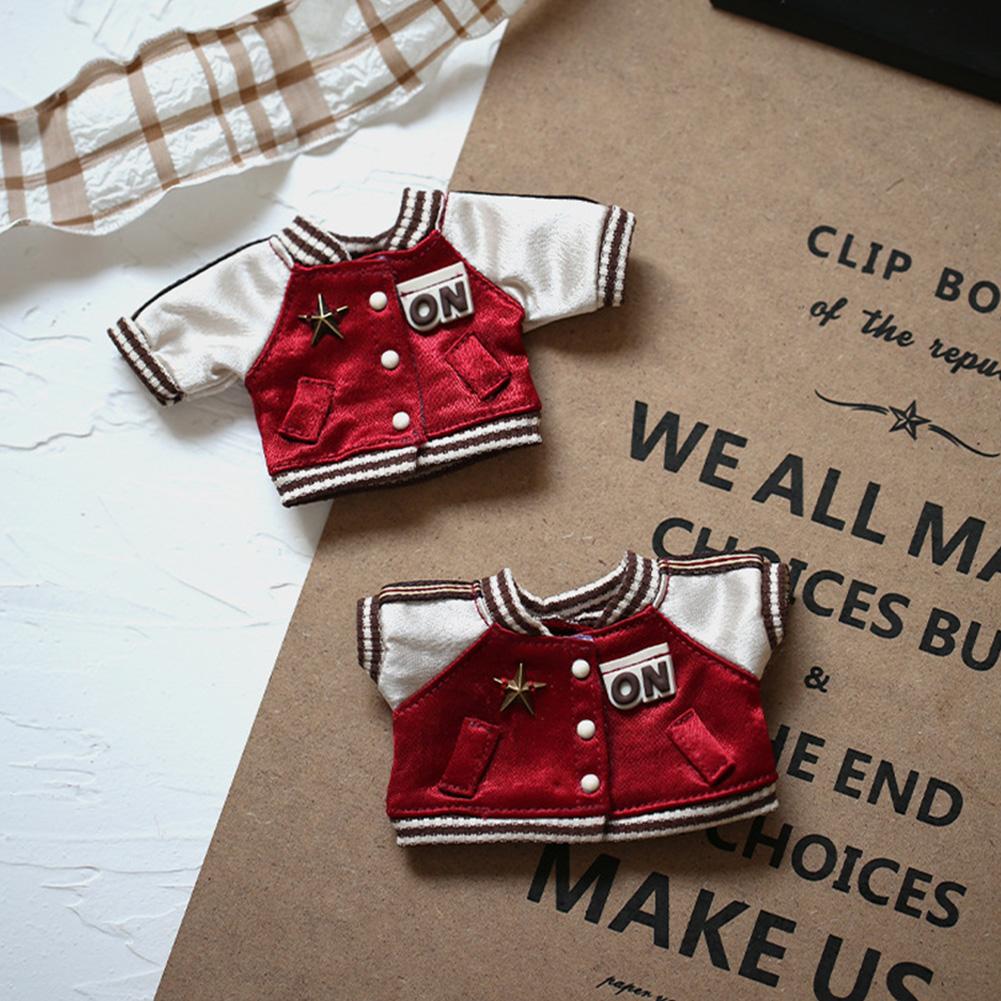 For 17cm Labubu Doll Clothes Fashion Clothes Hoodies Doll Clothes Color Match Hoodies Dolls Accessories Cute Decoration Little Cloths