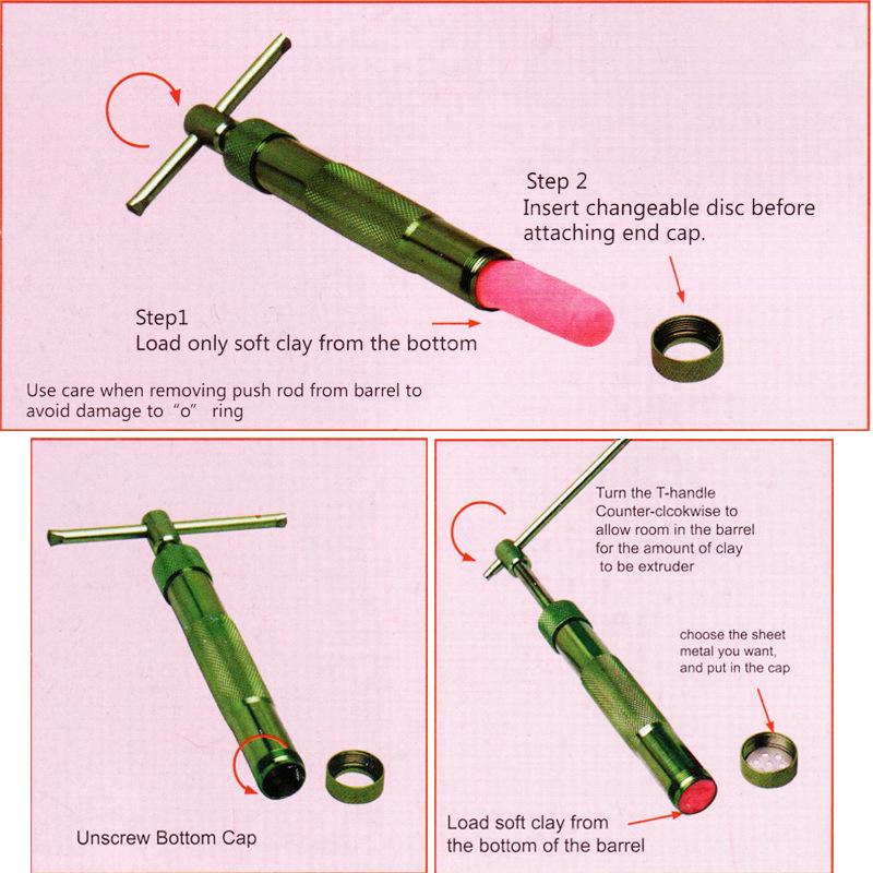 DIY Stainless Steel Clay & Baking Extruder Set - 20 Fancy Shaping Molds