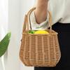Bunny Easter Woven Wicker Basket Container Snack Box Organization Picnic Basket Bins for Shelves Pantry Decorative Party Gifts