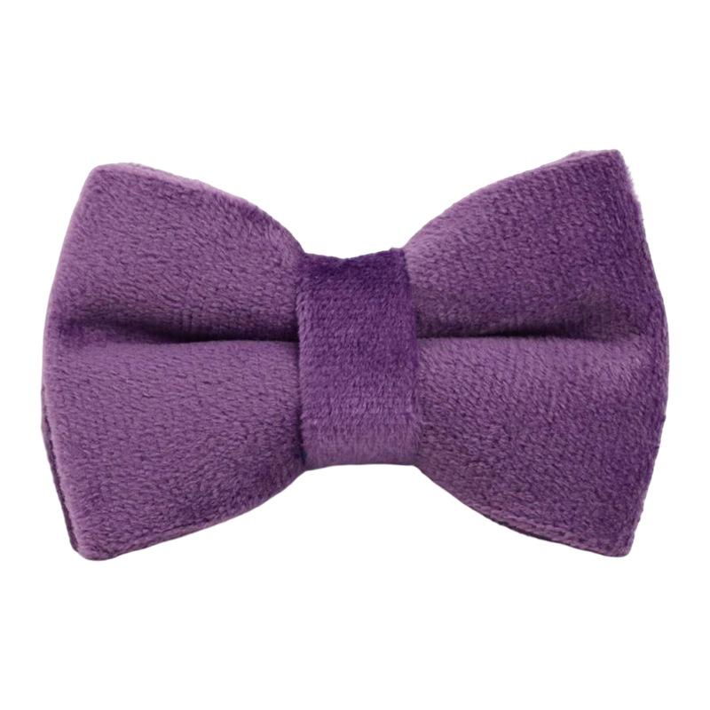 New purple velvet pet collar cat collar cute bell cat collar scarf S