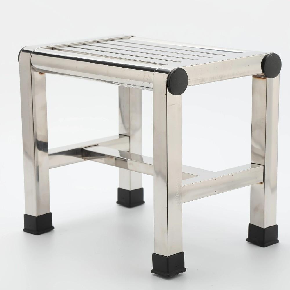 Stainless Steel Square Stool Thick Structure Anti-Slip Stool Portable Stainless Steel Stool Indoor