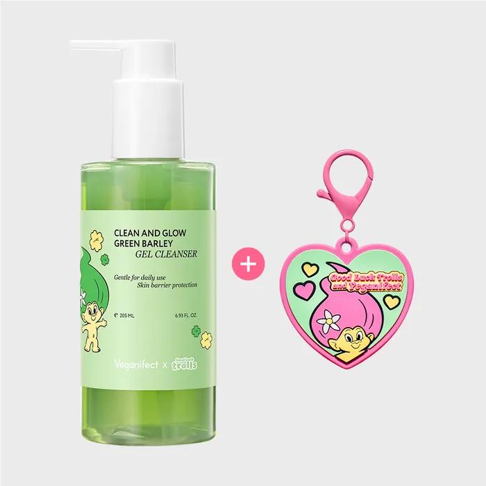 

Веганский гель-пенка для умывания Vegan Effect Green Barley LHA Edition Good Luck Troll (205мл) Keyring (Gel Cleanser Good Luck Troll)