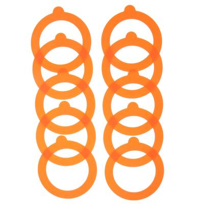 10 Pezzi Guarnizioni in Silicone per Barattoli Contenitori Alimentari Anelli di Tenuta Ermetici a Prova di Perdite