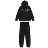 Trapstar Rotes & Schwarzes Tigerkopf Hoodie und Hosen Set