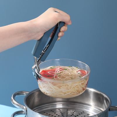Schüsselentferner, rostfreier Tellerhalter, rutschfest, nützlicher Tellerhalter, Schüsselclip, Küchenhelfer