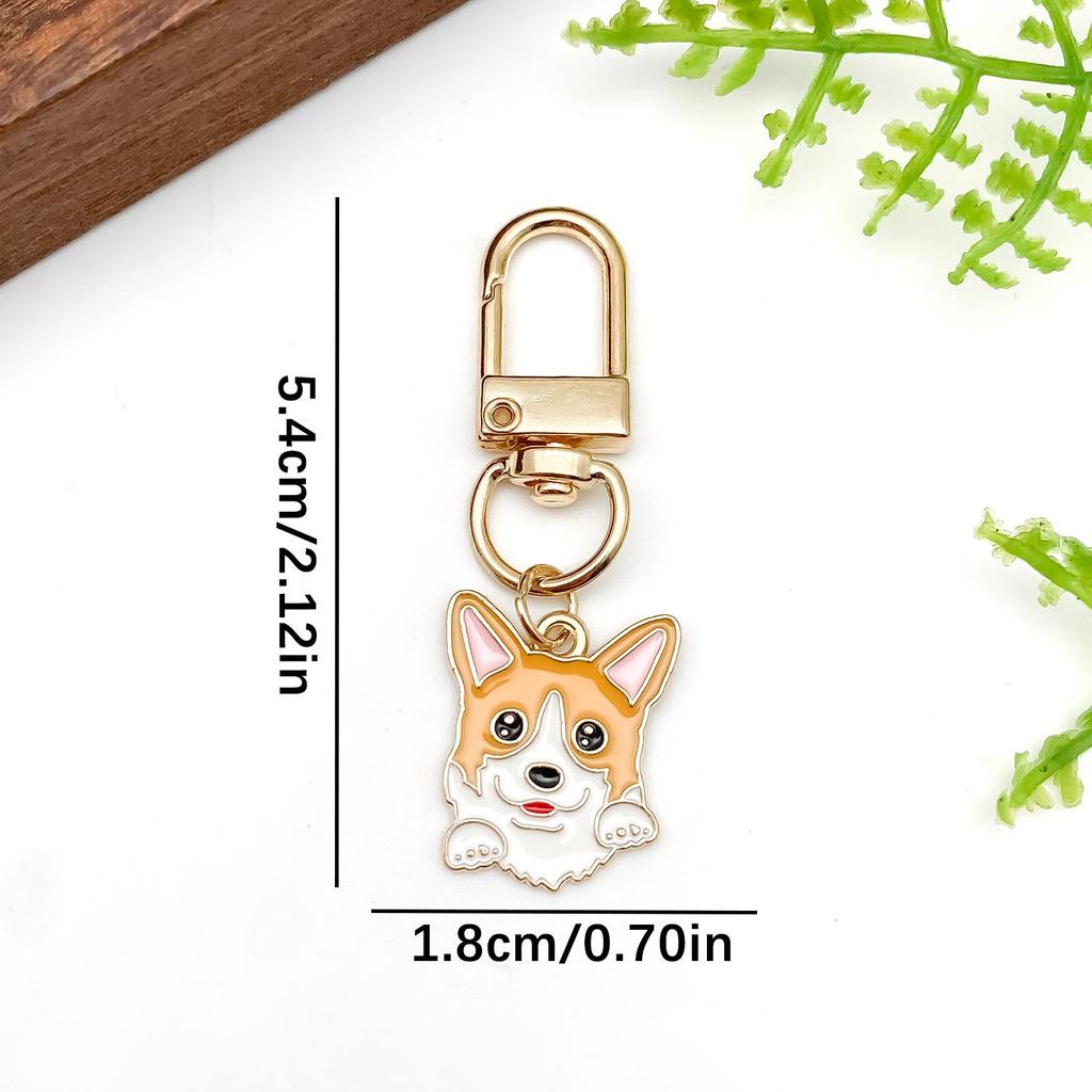 Cartoon Shiba Inu, Schnauzer & Corgi Keychain AirPods Pendant Gift