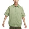 Club Men's Button-Down Short-Sleeve Top Oil Green DX0899-386