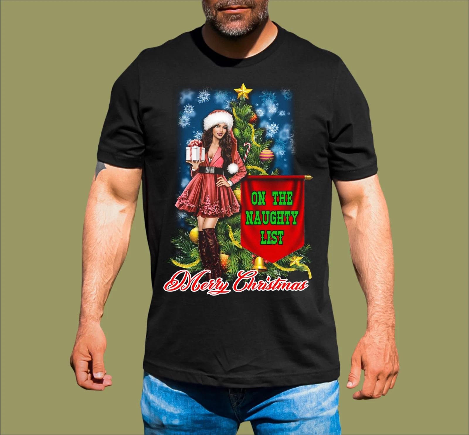 CHRISTMAS ON THE NAUGHTY LIST T-SHIRT S