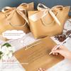 10 Stück Geschenktüten Kleine Geschenkverpackungstüten mit Henkeln Gastgeschenktüten mit goldenem Schleifenband Papiergeschenkverpackungstüten Großpackung für Geburtstag Hochzeit Feiertag