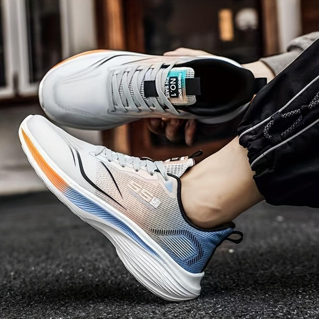 Pantofi pentru bărbați pentru primăvară și vară: Suprafață din plasă respirabilă, Talpă moale ultraușoară, Pantofi sport casual pentru alergare pentru studenți anti-alunecare și cu absorbție a șocurilor