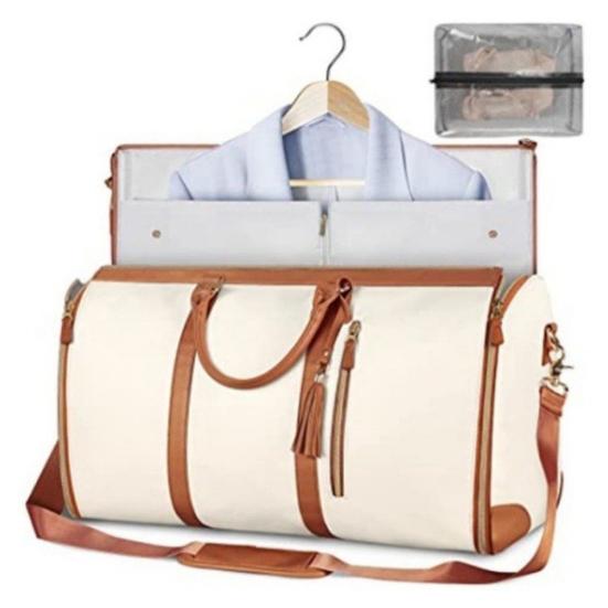 Carry-on Garment Bag Large Duffel Bag with Handle Zipper Closure Waterproof Scratch-Resistant Suit Travel Bag