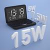 Temperature Display Wireless Charger Alarm Clock LED Mirror LED Desk Clock  Office