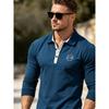 Men's Plus Size Long Sleeve Polo Shirt Autumn Winter Business Casual Cotton Top Breathable Stretch Loose Fit M-6XL White Black Navy