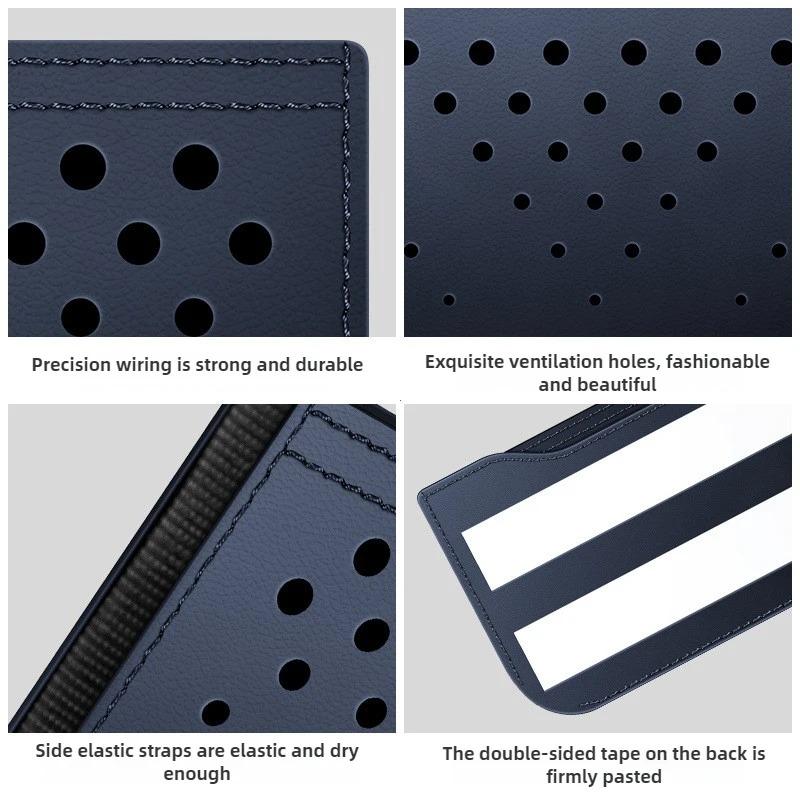 Car Net Storage Bag Car General Storage Box Multi-Functional Storage Bag Mobile Phone Hanging Bags Paste Type Car Accessories