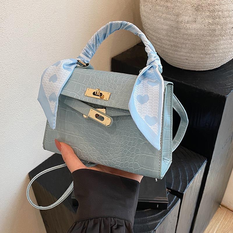 High texture niche women's bag new stone pattern versatile handbag women's premium shoulder messenger bag