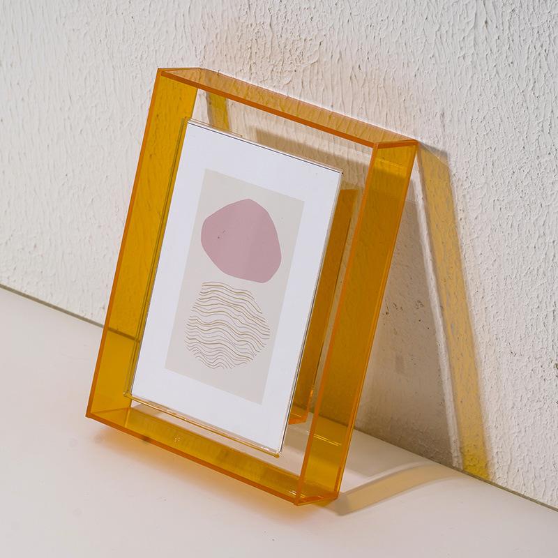 Wall Iridescent Free Standing Photo Display for Office & Home,Frame Acrylic Picture Frame for Family,Friends,Art,Kid,Baby,Pet