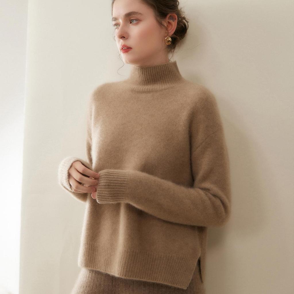Women's Classic Cashmere Half-High Neck Knitwear