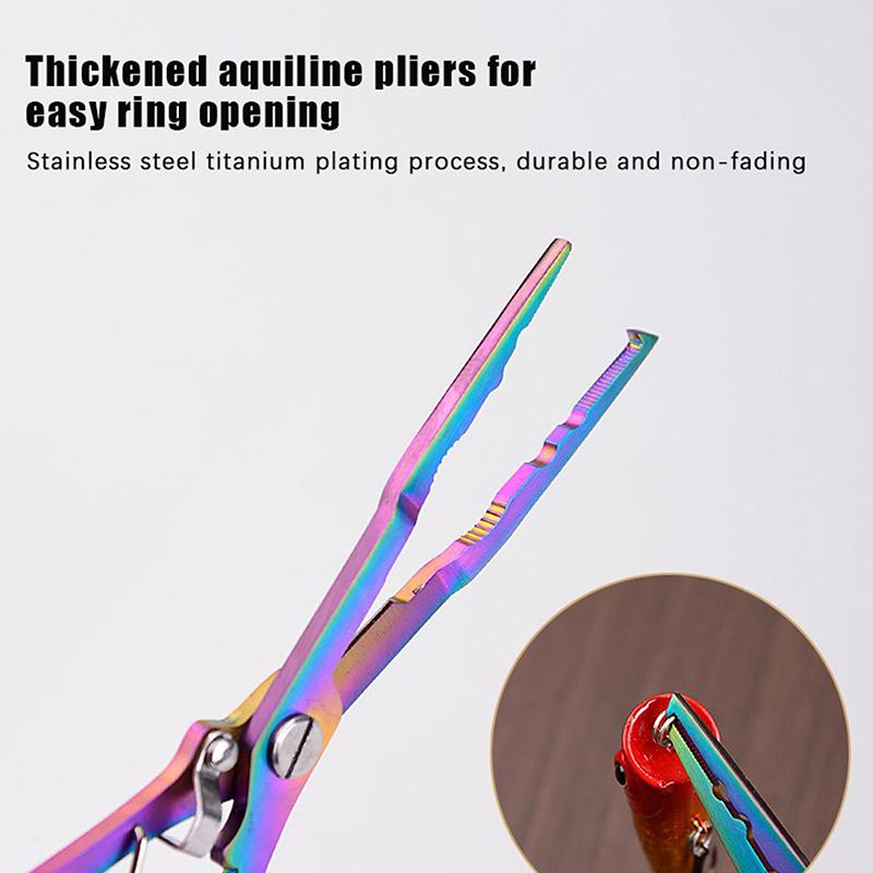 Fish Pliers Ergonomics Anti-Slip High-Strength Multifunctional Cut Fishing Line Fishing Tied Hooks Pliers Angling Equipment