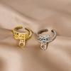 Cold Style Design, Zipper Opening Ring, Trendy Hip-Hop Personality Index Finger Ring, Female Ring