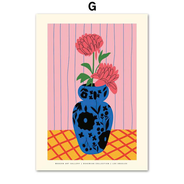 

Тигр, кошка, тюльпан, ваза, сердце, воздушный шар, абстрактные постеры, настенная живопись на холсте, принты, настенные панно для розового декора гостиной без рамки 21*30cm No Frame