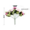 Korean Style Artificial Bouquet: 5-Head Rose & Peony for Home or Wedding Decor