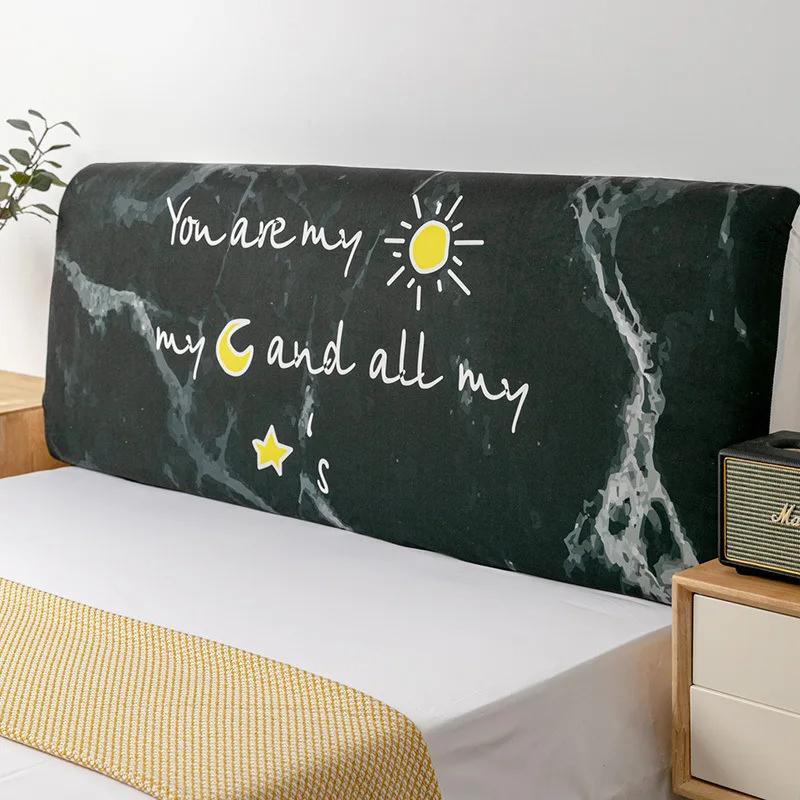 Nordic Cartoon Cat's Paw Bed Head Soft Dust Cover Full Enclosed Elastic Dust-proof Bed Head Cover/ Protective Cover