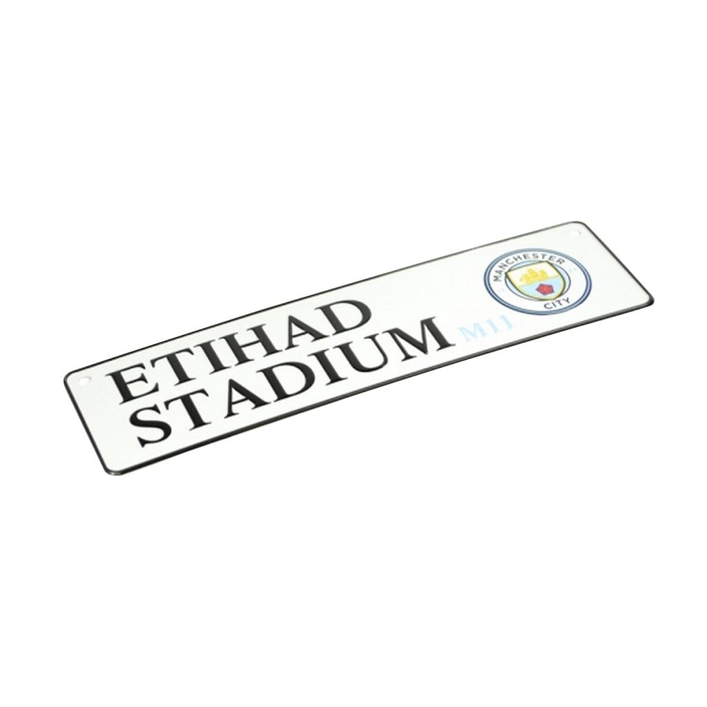 Manchester City FC Official Football 3D Embossed Metal Hanging Street Sign