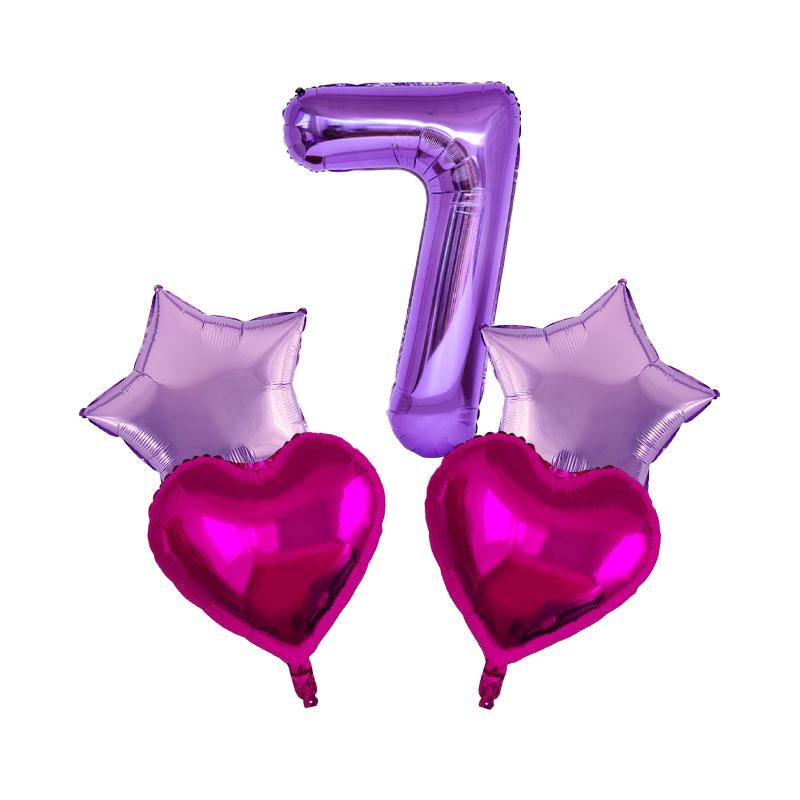 Lot Purple Balloon Set Latex Confetti Balloons Wedding Valentine's Day Globos Baby Shower Birthday Christmas Party Decorations