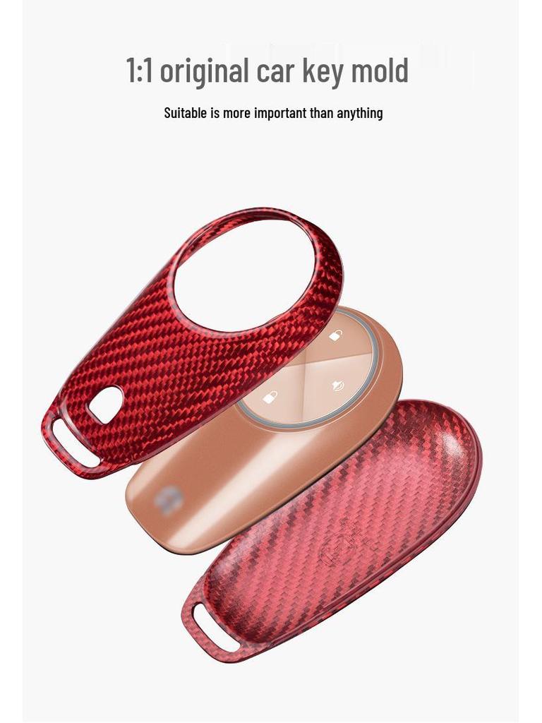 Real Carbon Fiber Key Shell for NIO ES68: Durable Protective Carbon Cover