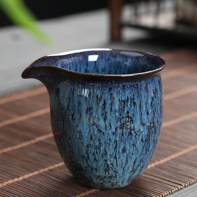 Ceramic Portable Temmoku Glaze Kiln Tea Cup Tea Filter Tea Strainer 200ML
