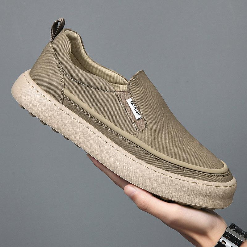 Cloth Shoes Men 2025 Summer Versatile Ice Silk Breathable Casual Shoes Trendy Men