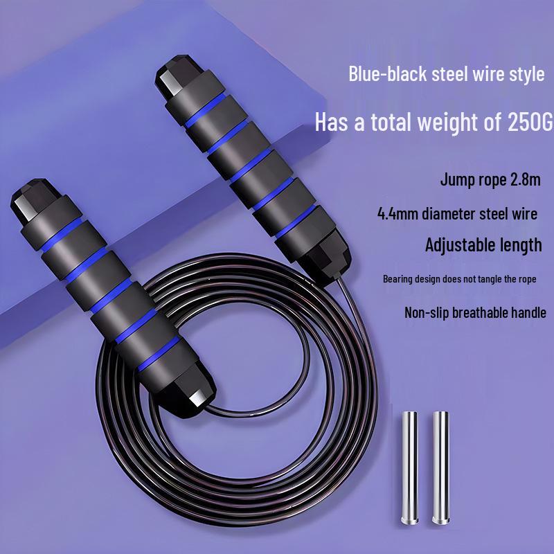 Weighted Steel Jump Rope for Fitness and Professional Training