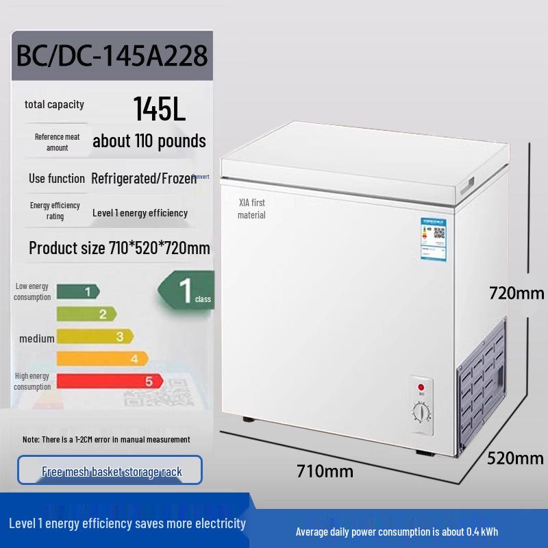 Energy-Efficient Mini Freezer: Compact, Silent, Quick-Freeze, and Ideal for Single-Person Use