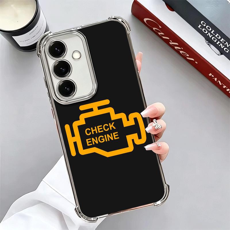 

Repair Check Engine Soft Phone Case For Samsung A17 A27 A07 A37 A57 A16 A56 A15 A55 A14 A54 A13 A53 A26 A36 A25 A35 A24 A34 A23 Samsung A04S