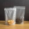50Pcs Frosted Translucent Ziplock Kitchen Storage Bags Candy Food Dried Sealed Packaging Plastic Stand Up Pouch