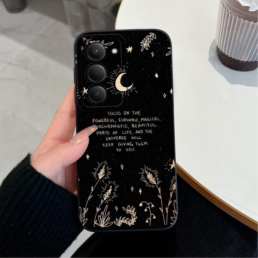 Premium Protective Case For Redmi 15 10 11 15C 12C 10C Note 14 Pro Plus 14S Beautiful Brown Leaf Patterns Liquid Silicone Phone Cover For Redmi Casing