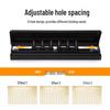 Adjustable 6-Hole Portable Loose-Leaf Notebook Paper Puncher