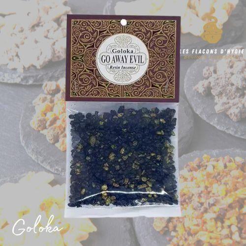 Encens - Goloka - Go Away Evil - Résine 30g - Purification - Énergies Négatives - Mixte