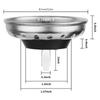 Kitchen Sink Strainers Drainer Plugs Stop Efficient Kitchen Sink Drainers CoverRapid Water Drainages & Debris Capture