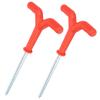 2pcs Ice Fishing Rod Holders Ice Drill Augers Winter Fishing Tent Pegs Nail Outdoor Fishing