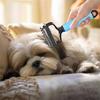 Pet Dematting Comb, Deshedding Dog Brush Dematting Tool, Double-Sided Undercoat Rake For Dogs Cats, Pet Grooming Rakes Dog Grooming Brush For Shedding