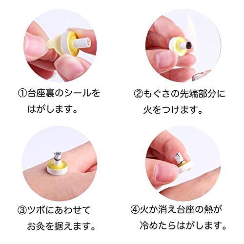 AIKUREI Moxibustion Pads, 1,000 Grains, Mild Type (Heat: Approximately 44°C)