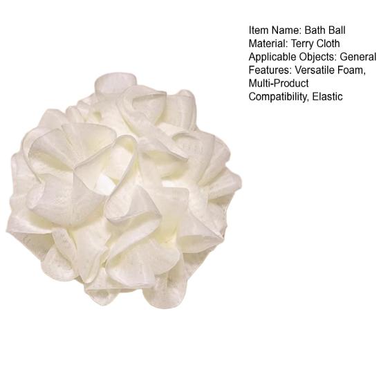 2 In 1 Bath Ball Elastic Hexagonal Mesh Shower Ball Foam-enhancing Bath Accessory Bubble-boosting Shower Tool