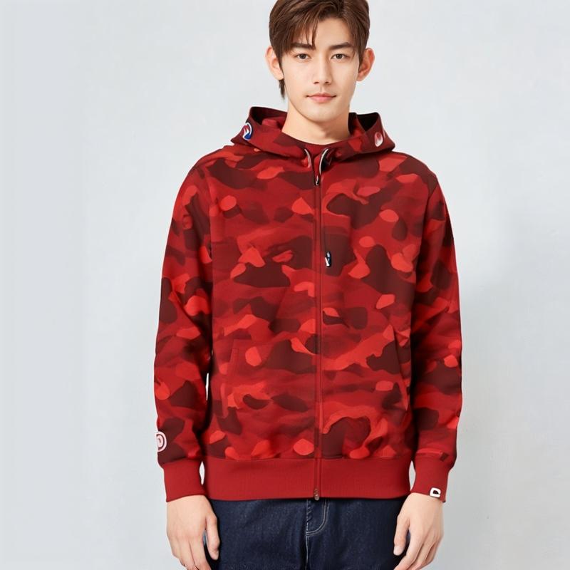 Bape Color Camo Shark Wide Fit Full Zip Double Hoodie 1K20-115-007