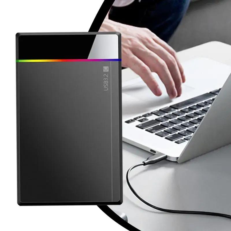 2,5palcový Beznástrojový RGB Mobilní Box na Pevný Disk USB 3.2 5Gbps Notebook Pevný Disk SSD HDD Kryt Typ C 3.1