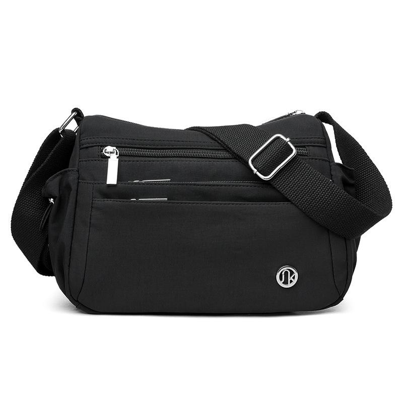 Middle-aged Mother's Bag - Simple and Lightweight Zipper Bag with Large Capacity, Single Shoulder Crossbody Bag