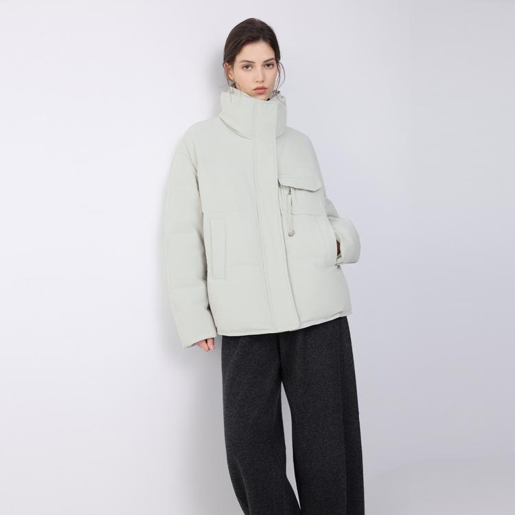 Elle Commuter Comfortable Casual Versatile Zipper Down Jacket Women outerwear EY52500