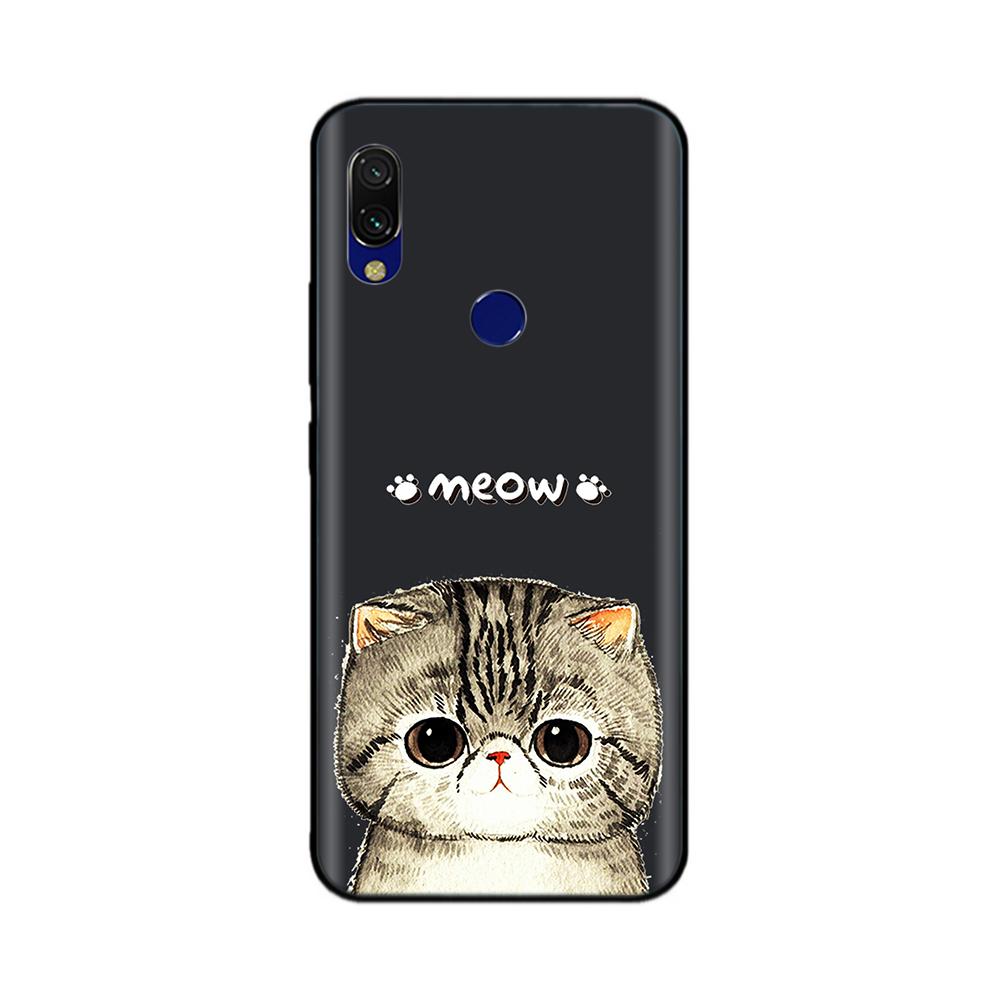 For Xiaomi Redmi 7 Case Redmi7 Black Silicon Bumper Soft Tpu Phone Case Cover For Xiaomi Redmi Note 7 Pro Note7 Case Funda Coque