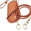 DIY Handmade Crochet Bucket Bag Set: Woven Dumpling Bag with Bottom, Shoulder Strap & Drawstring - In Stock