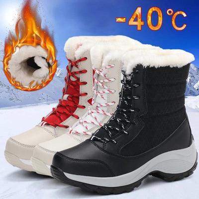 Sneeuwlaarzen Dames Nieuwe Damesschoenen Plateauschoenen Vrouw Platte Warmhoudlaarzen Dames Casual Pluche Botas Mujer Winterschoenen Dames